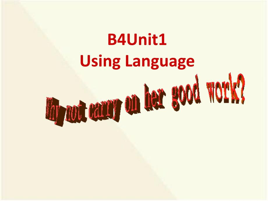 新人教版高中英语必修4-Unit1__Women_of_achievement-using_language课件_第1页