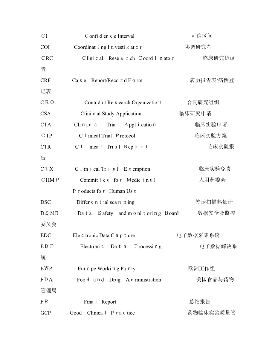 临床试验英语词汇_第2页