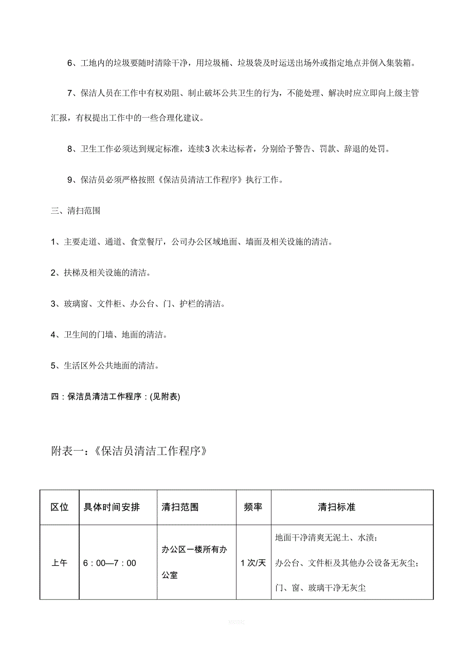 保洁人员岗位责任制_第2页