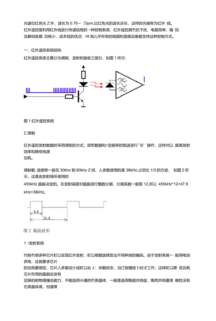 红外NEC编码及调制解调_第1页