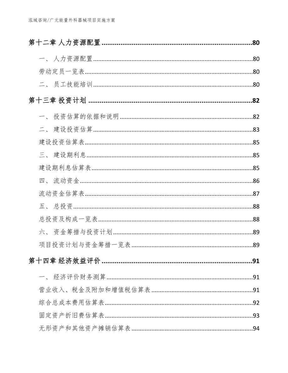 广元能量外科器械项目实施方案_范文模板_第5页