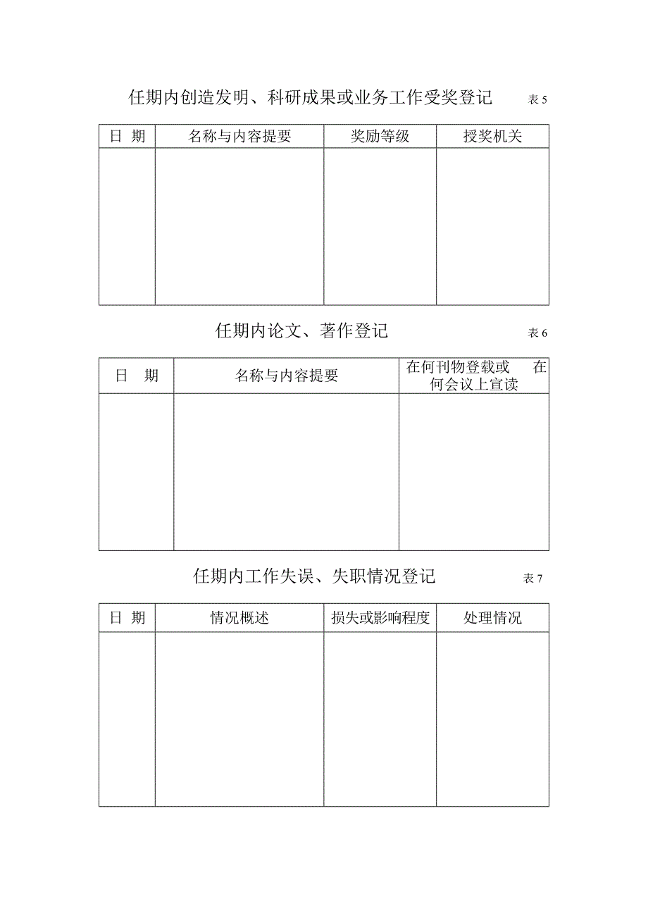 广西壮族自治区专业技术人员考核登记表单位姓名_第5页