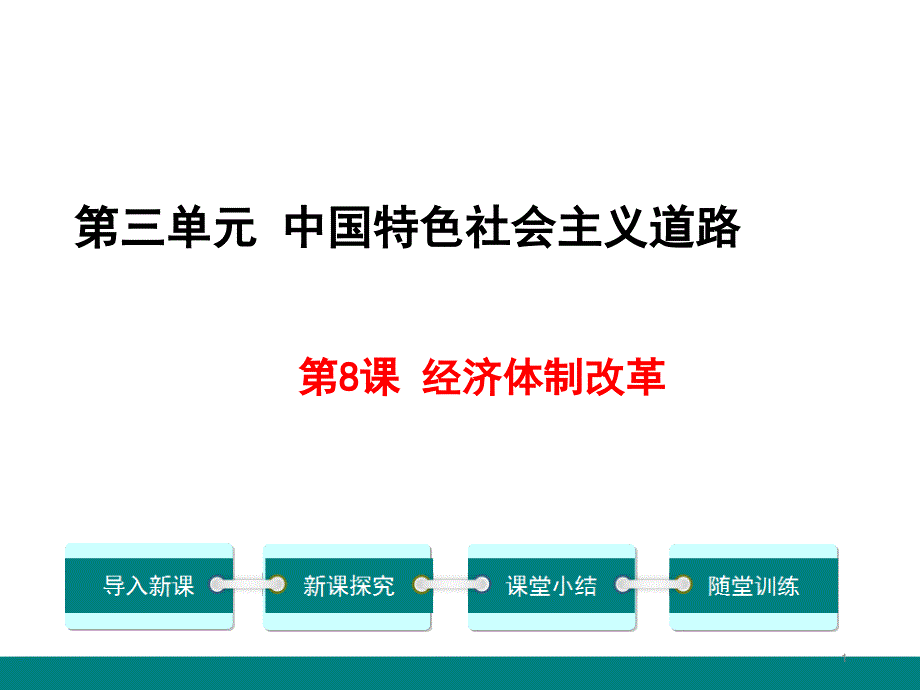 人教版历史八年级下册第8课经济体制改革ppt课件_第1页