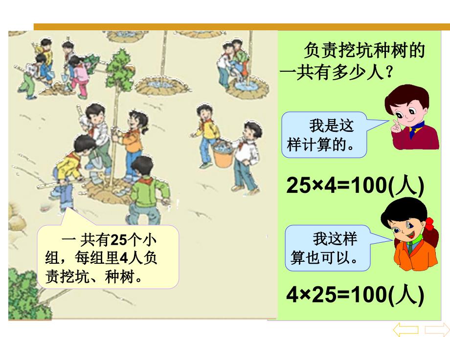 3人教版四年级数学下册乘法运算定律PPT课件[精选文档]_第3页