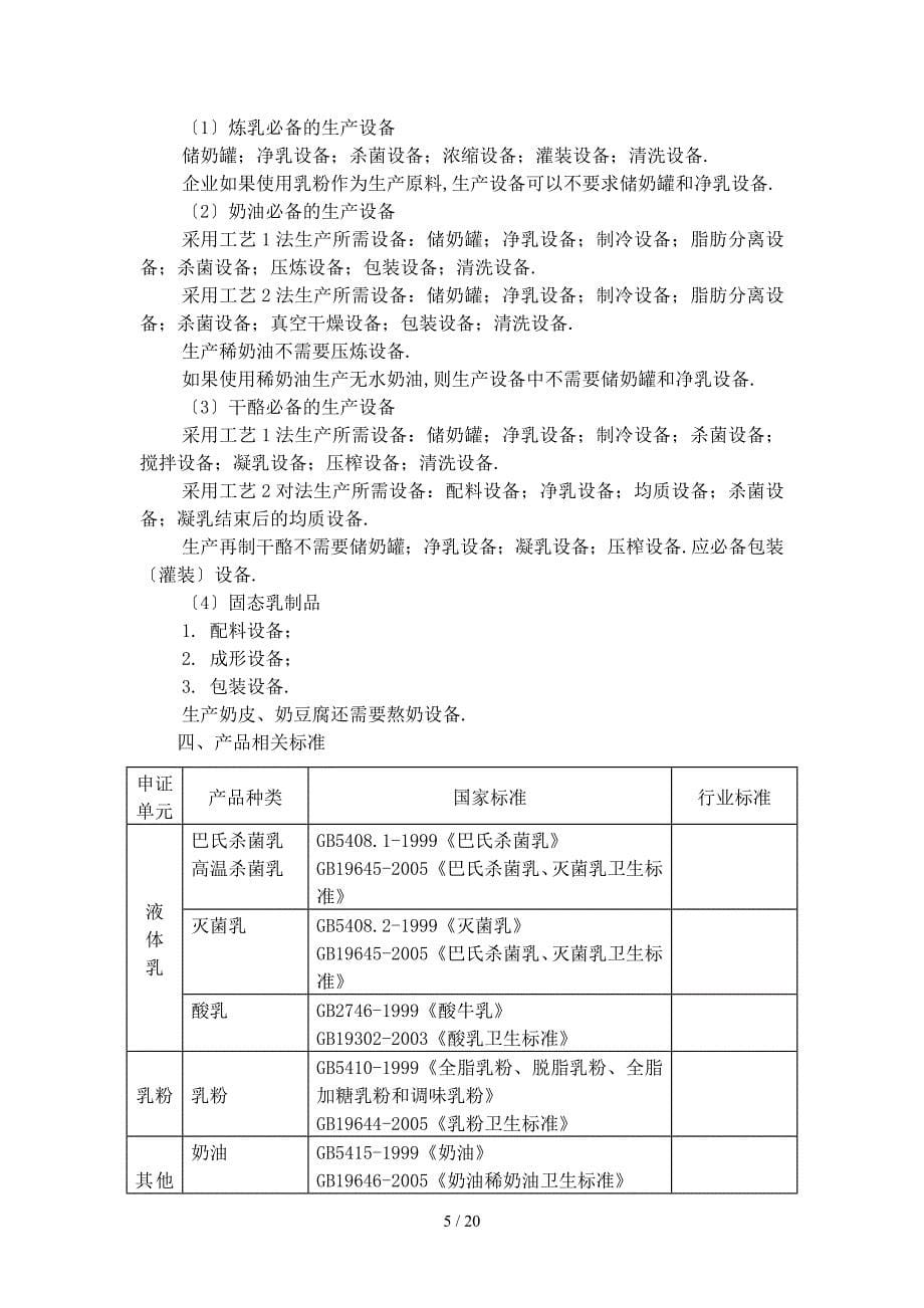 乳制品生产许可证实施细则_第5页