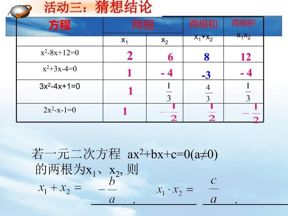 一元二次方程的根与系数的关系 (4)_第5页