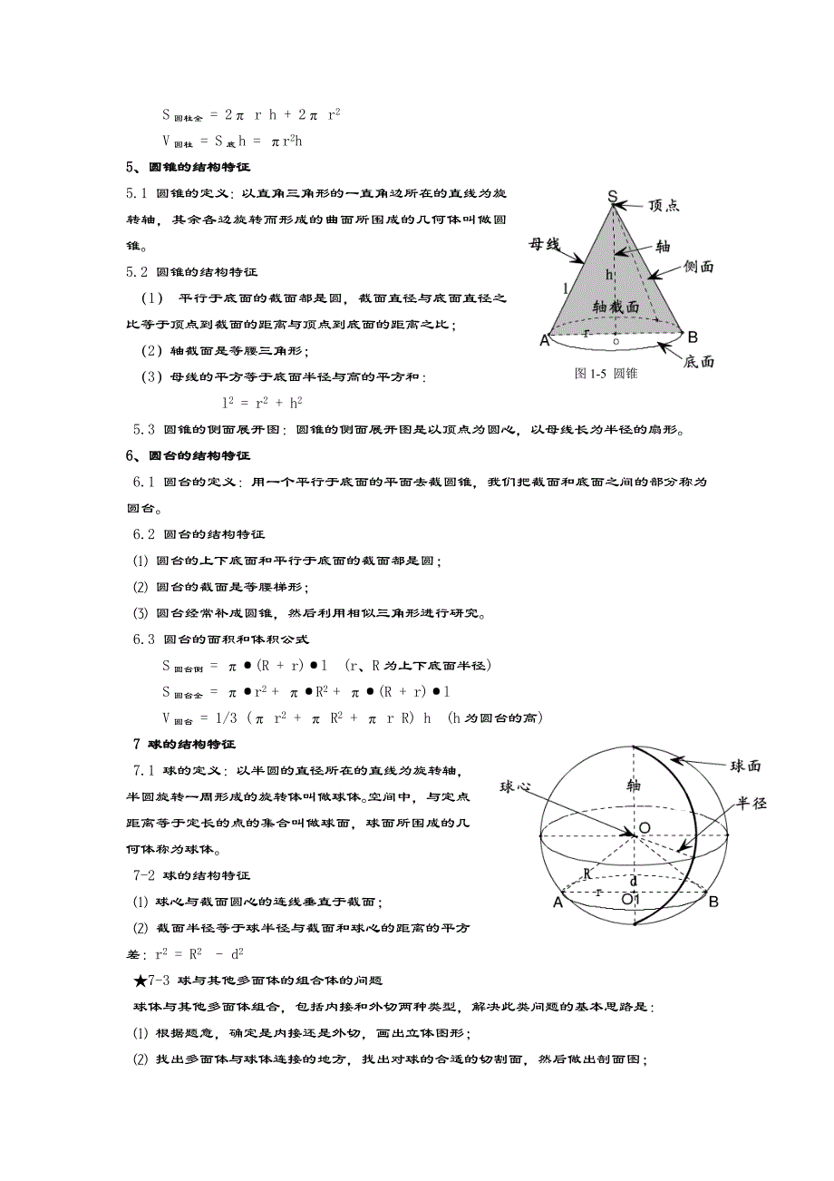 经典高考立体几何知识点和例题理科学生用_第4页