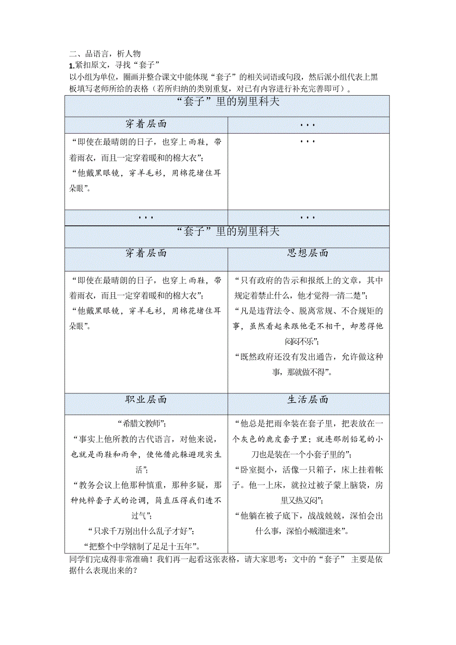 《装在套子里的人》教案--优秀_第2页