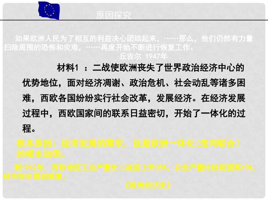 贵州省黔东南州剑河县久仰民族中学九年级历史下册 第9课 西欧和日本经济的发展课件 新人教版_第3页