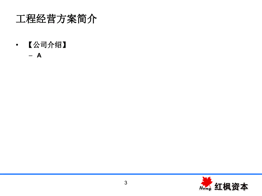 某项目商业计划书-红枫资本_第3页