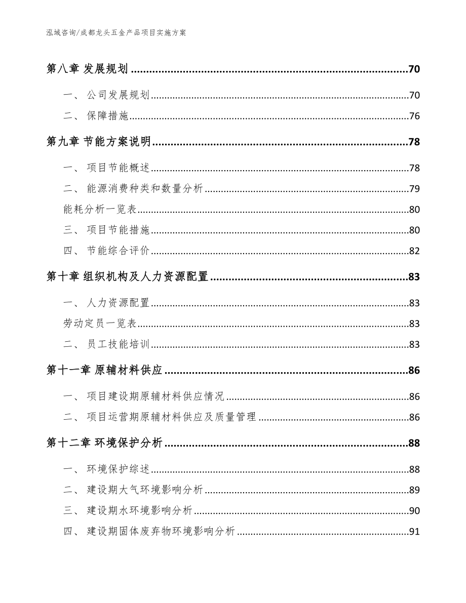 成都龙头五金产品项目实施方案【范文参考】_第4页