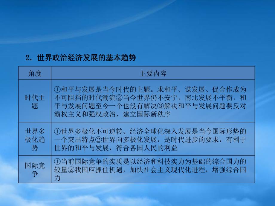 高考政治二轮复习 第一编 专题精讲四 国际社会与我国的外交政策课件_第4页