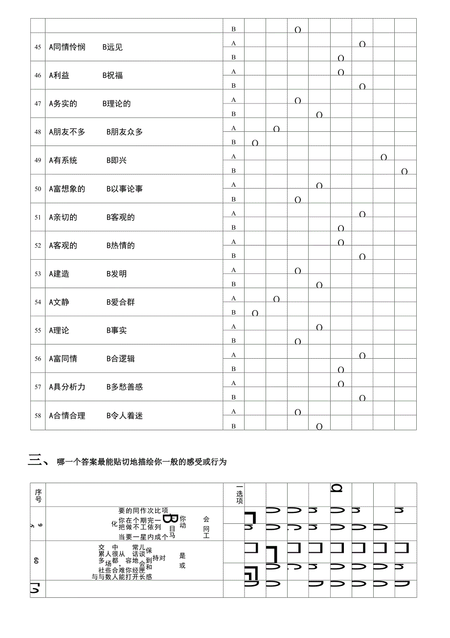 《MBTI职业性格测试题》(有答案)_第4页