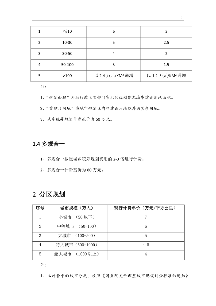 《城市规划设计计费指导意见》2017年度修订_第3页