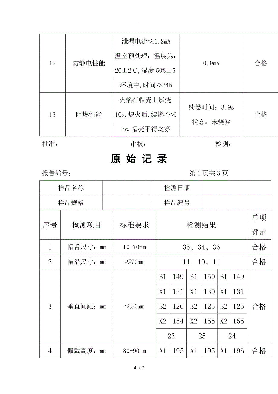 安全帽检测报告及原始记录_第4页