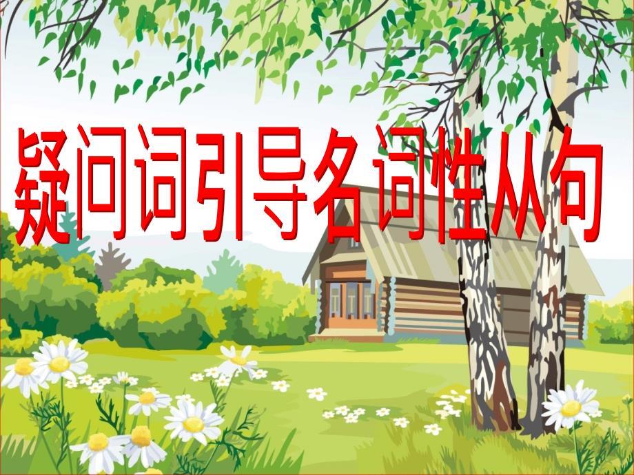 连接代词和副词引导名词性从句