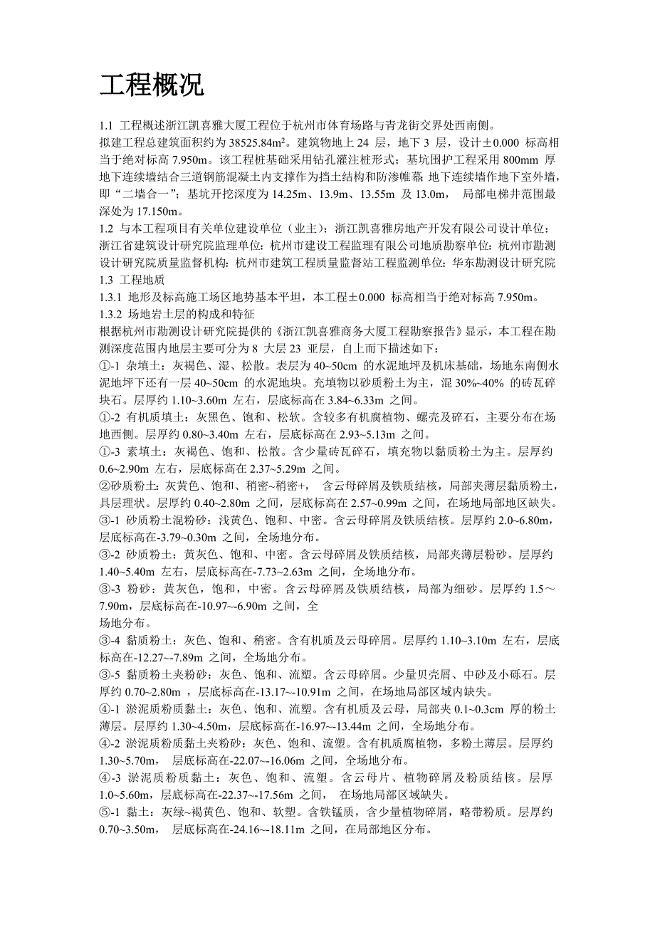 新（精选施工方案大全）浙江凯喜雅大厦地下连续墙工程施工组织设计方案_第2页