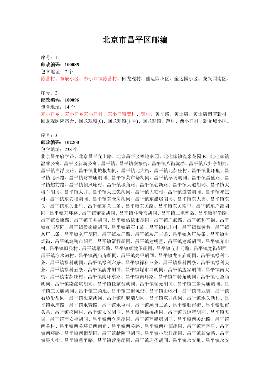 (昌平区)邮编.doc_第1页