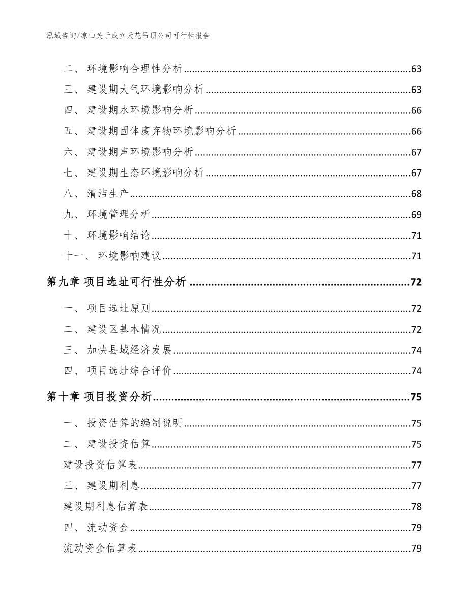 凉山关于成立天花吊顶公司可行性报告模板_第5页