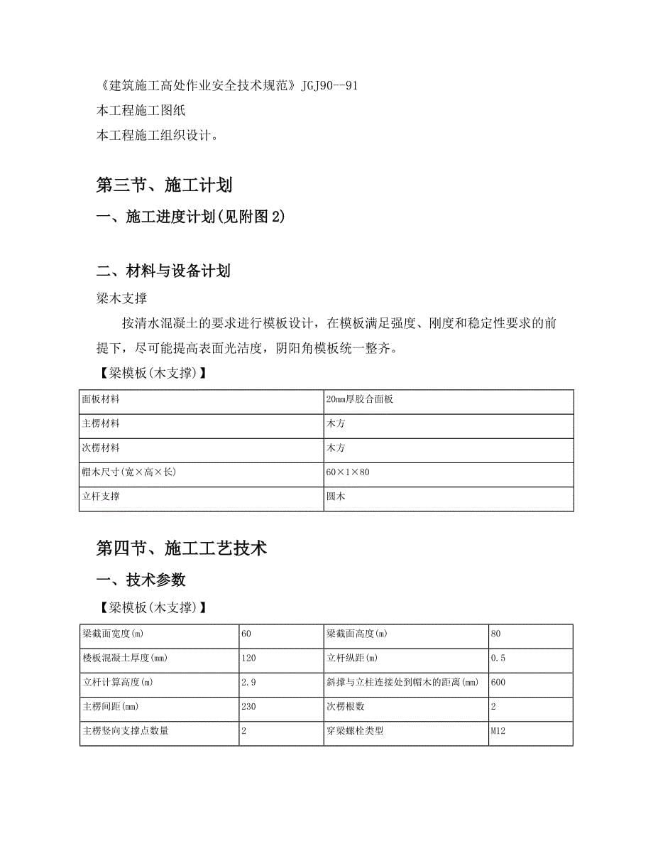 贵州某公租房项目高层框剪结构住宅楼标准层模板专项施工方案_第5页