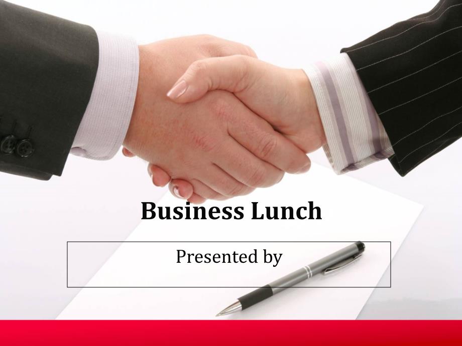 Businesslunch--presentation--商务午餐_第1页