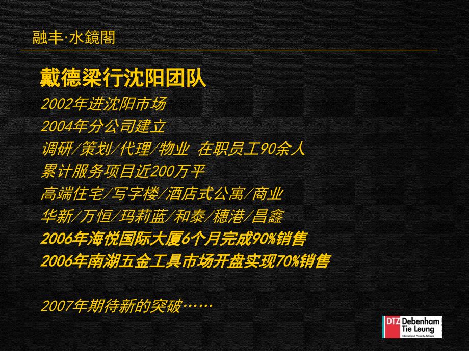 戴德梁行沈阳融丰水镜营销策划构想_第2页