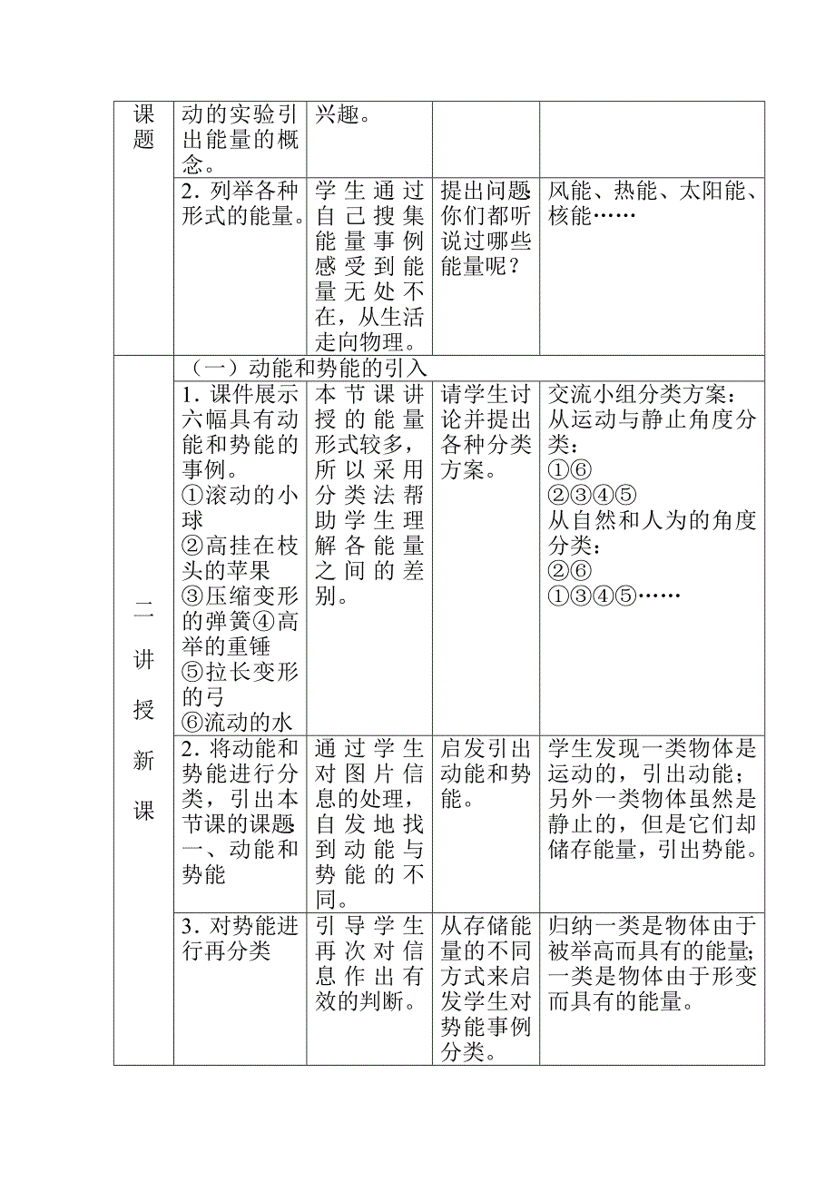 动能和势能-教学设计_第2页