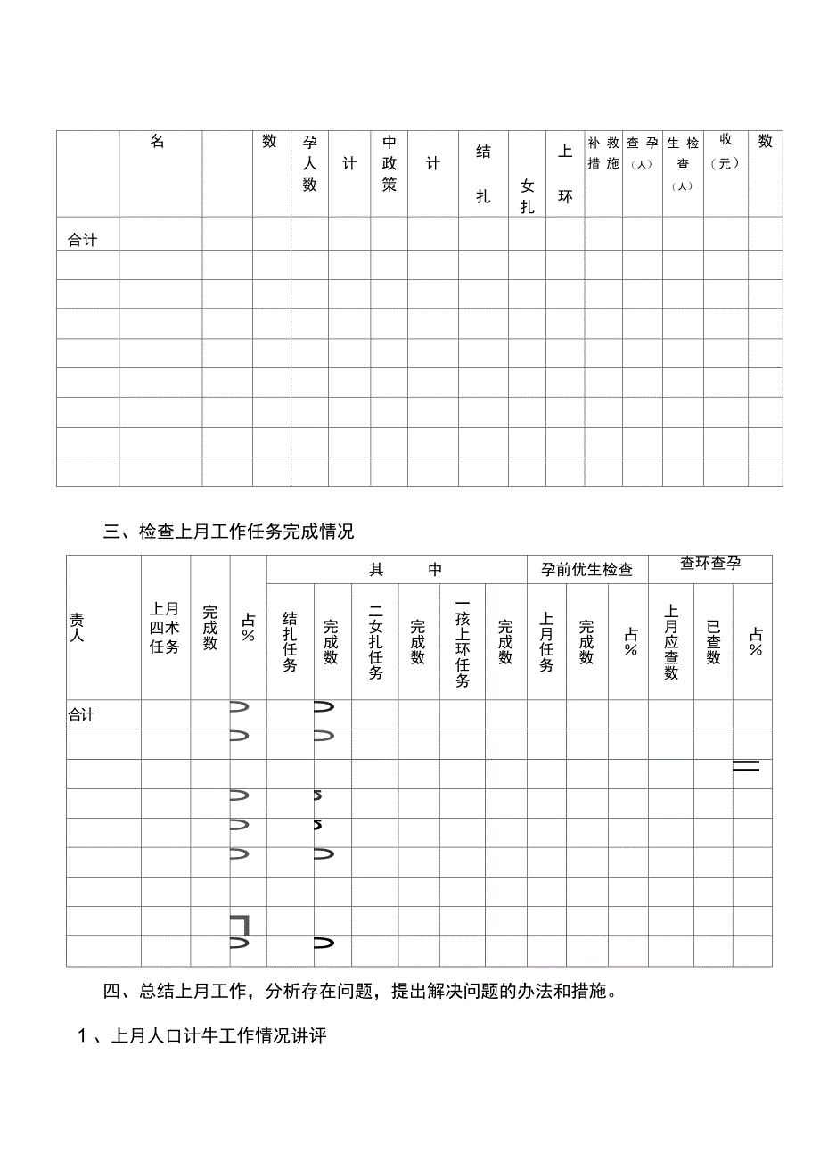 村级人口计生例会记录簿例范本_第4页