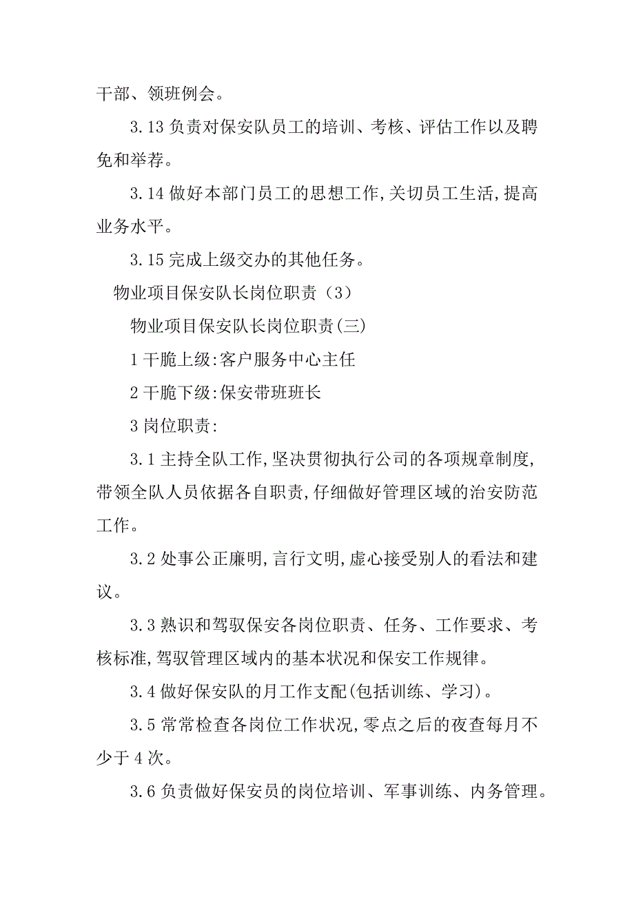 2023年保安队岗位职责篇_第4页