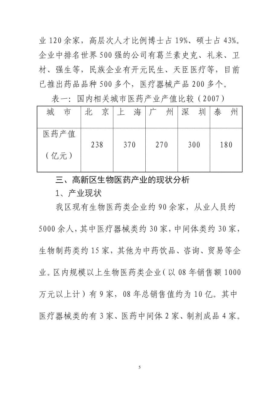 ##高新区生物医药产业调研报告.doc_第5页