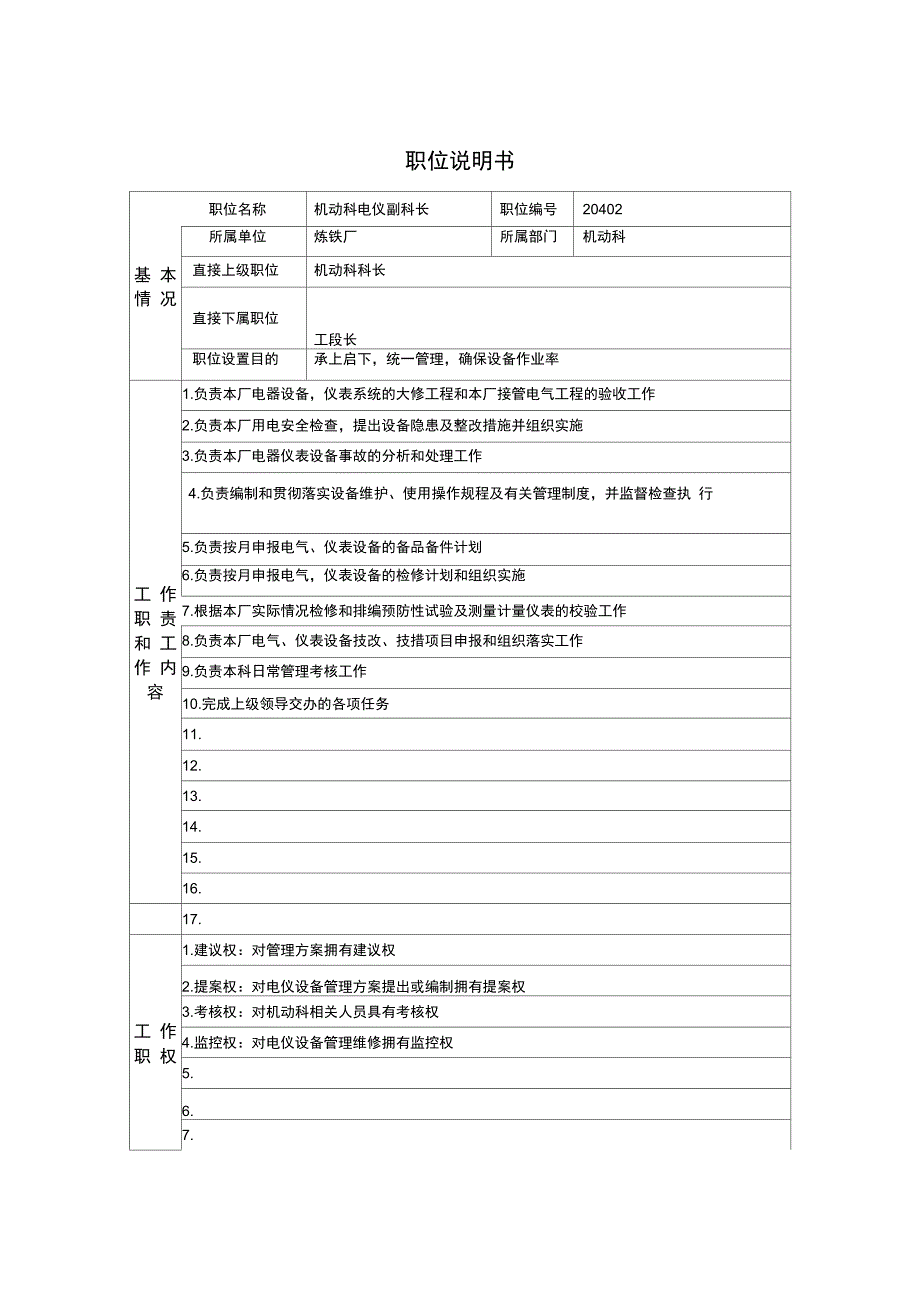 炼铁厂机动科电仪副科长_第1页