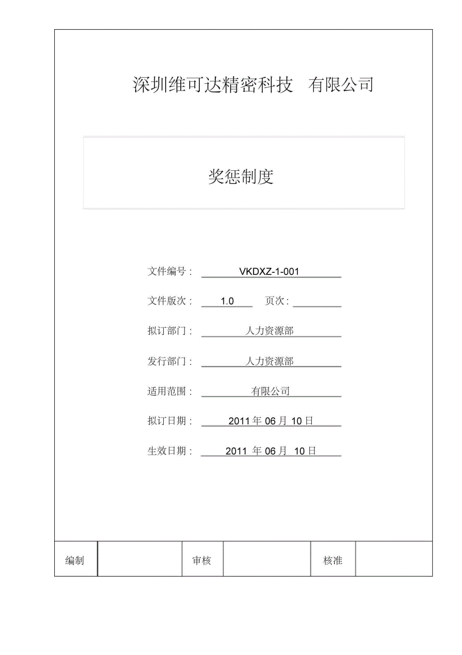 奖惩制度完整版本_第1页