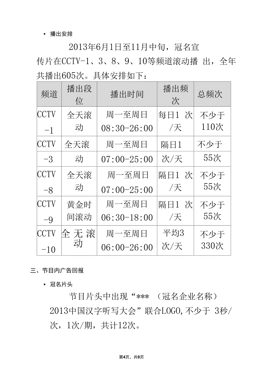 CCTV10《中国汉字听写大会》独家冠名广告招商方案更正版_第4页