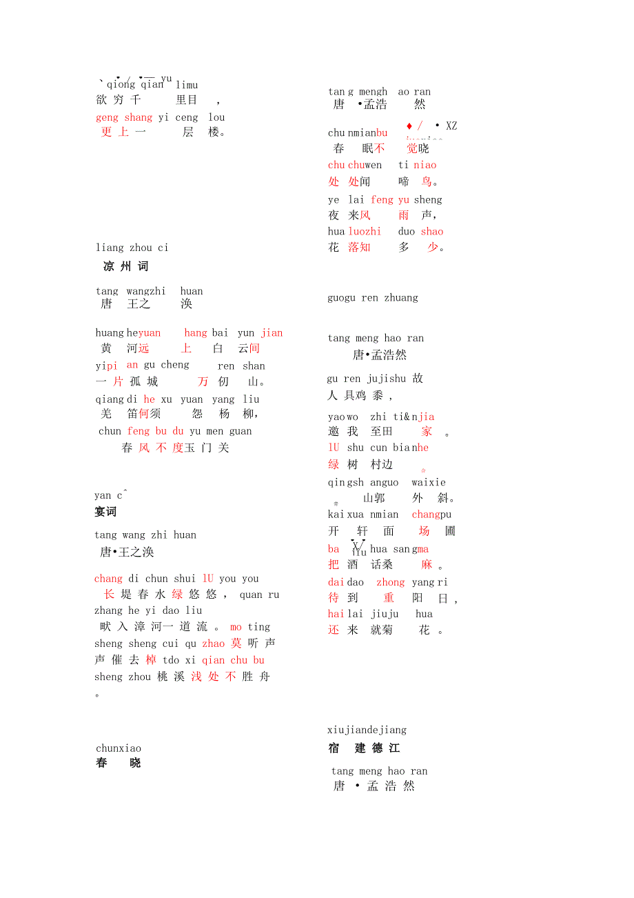 古诗词三百首_第4页