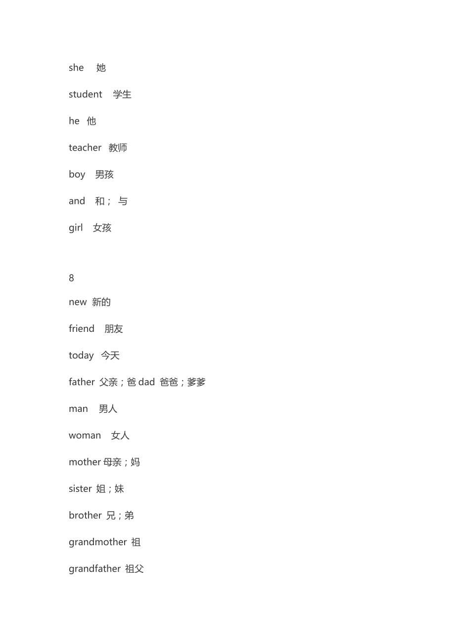 小学1-6年级必备英语单词表_第5页