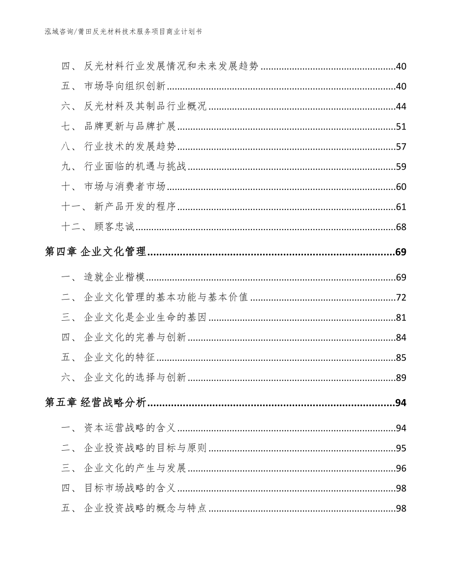 莆田反光材料技术服务项目商业计划书_第2页