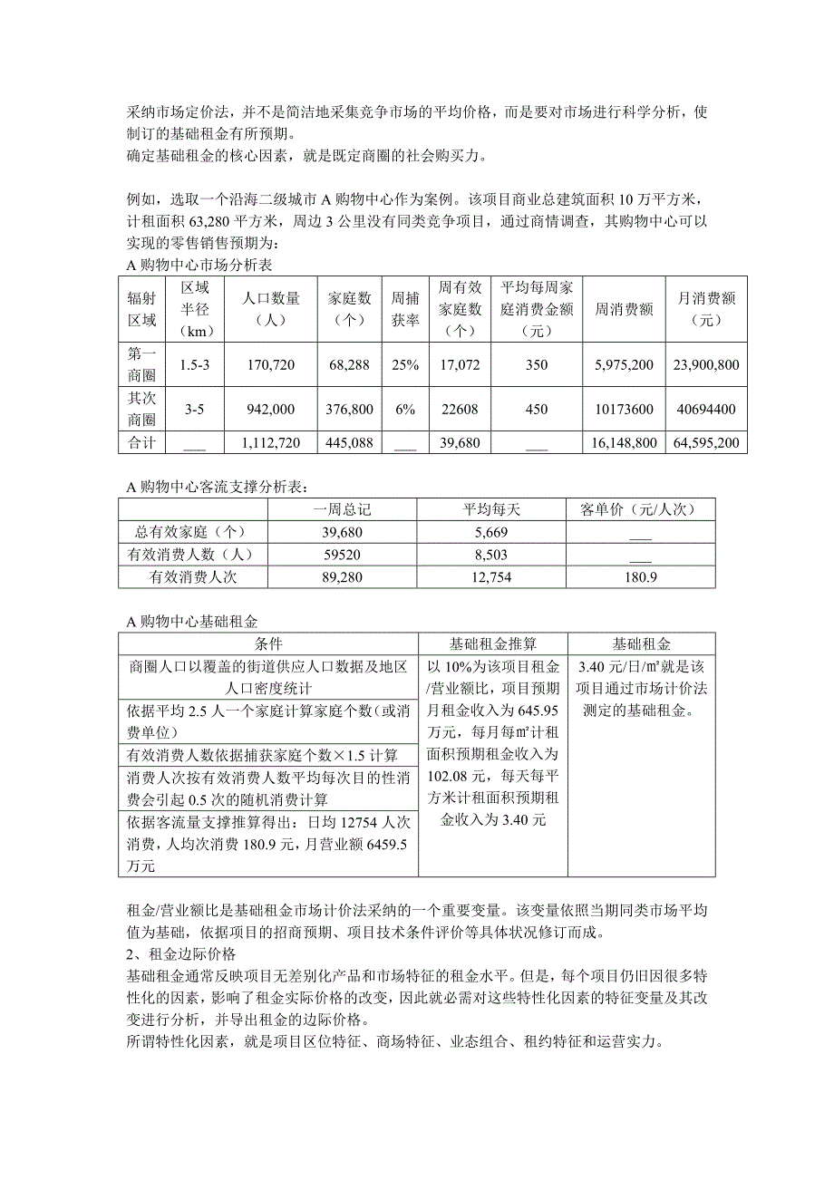 购物中心租金制定参考与借鉴1_第2页