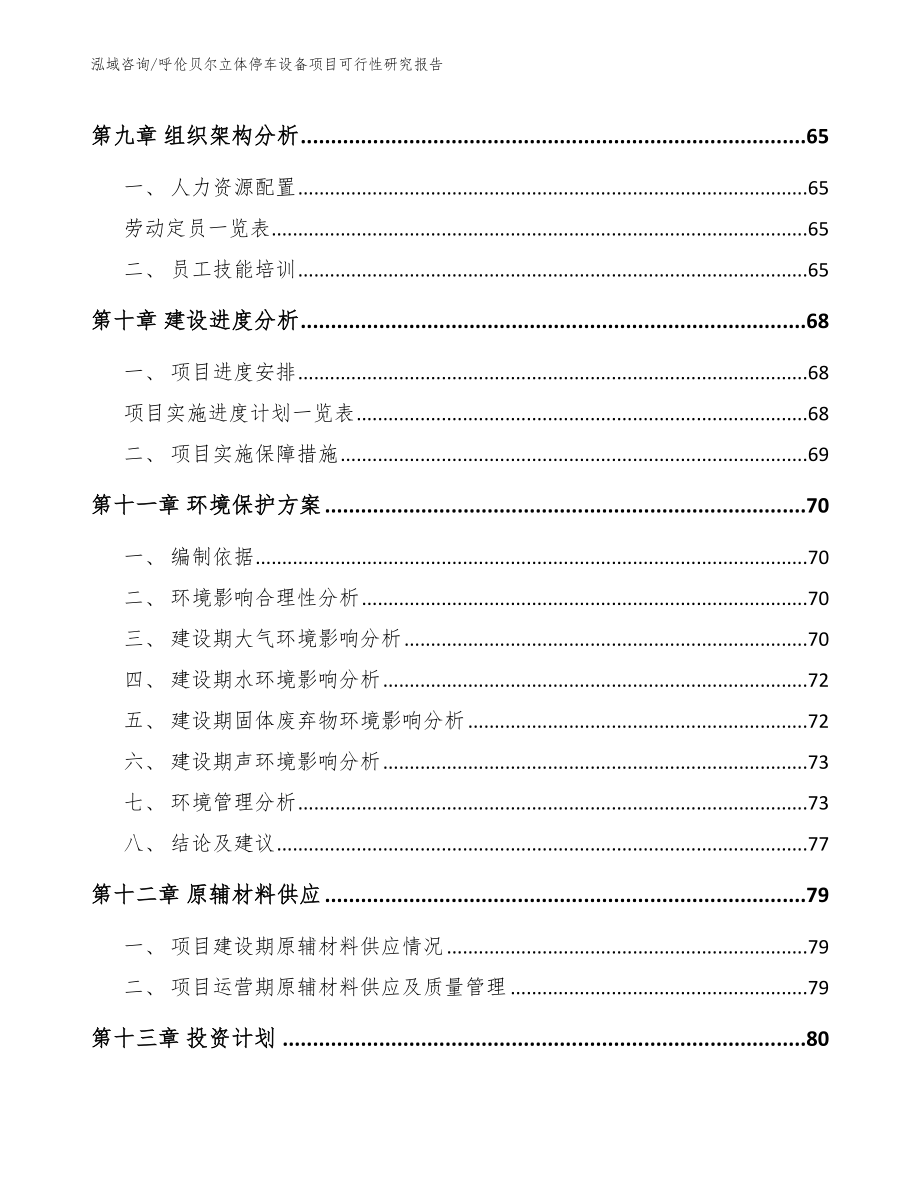 呼伦贝尔立体停车设备项目可行性研究报告_第3页