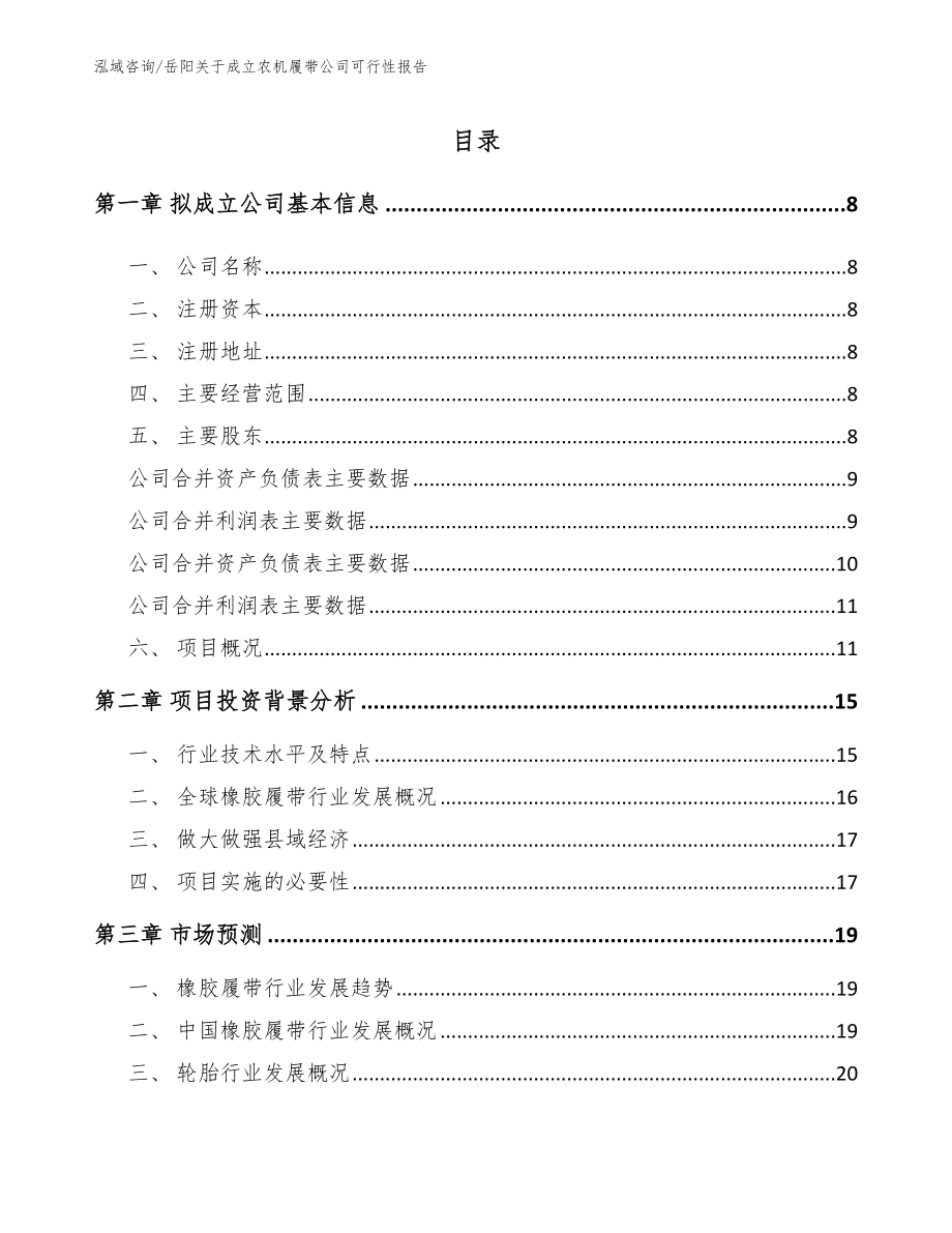 岳阳关于成立农机履带公司可行性报告【模板】_第2页