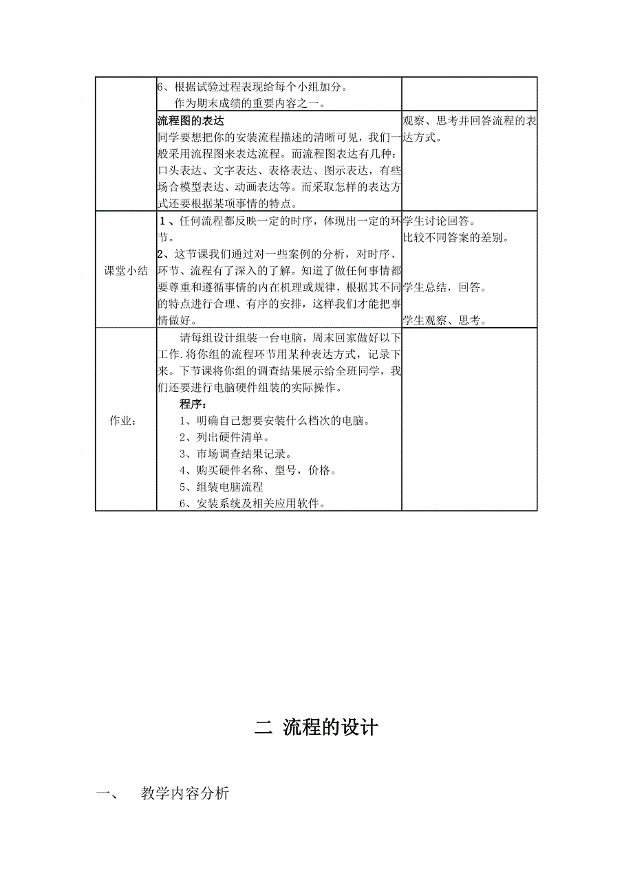 高中通用技术流程与设计教案苏教版必修_第3页