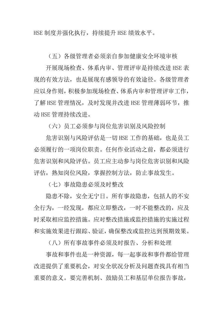 《中国石油天然气集团公司健康安全环境(HSE)管理原则》.doc_第5页