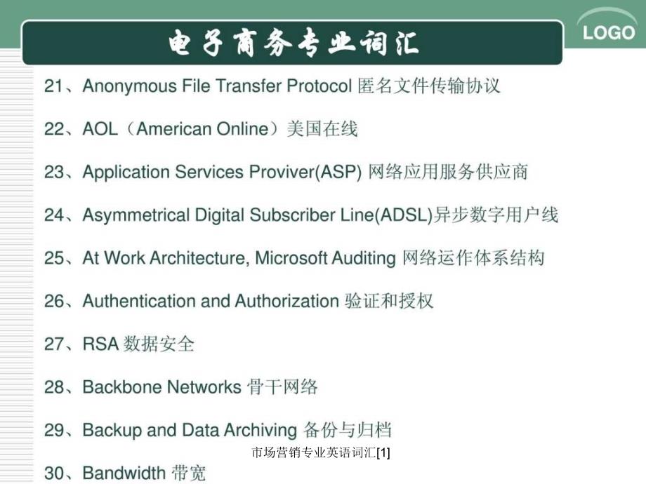 市场营销专业英语词汇1课件_第4页