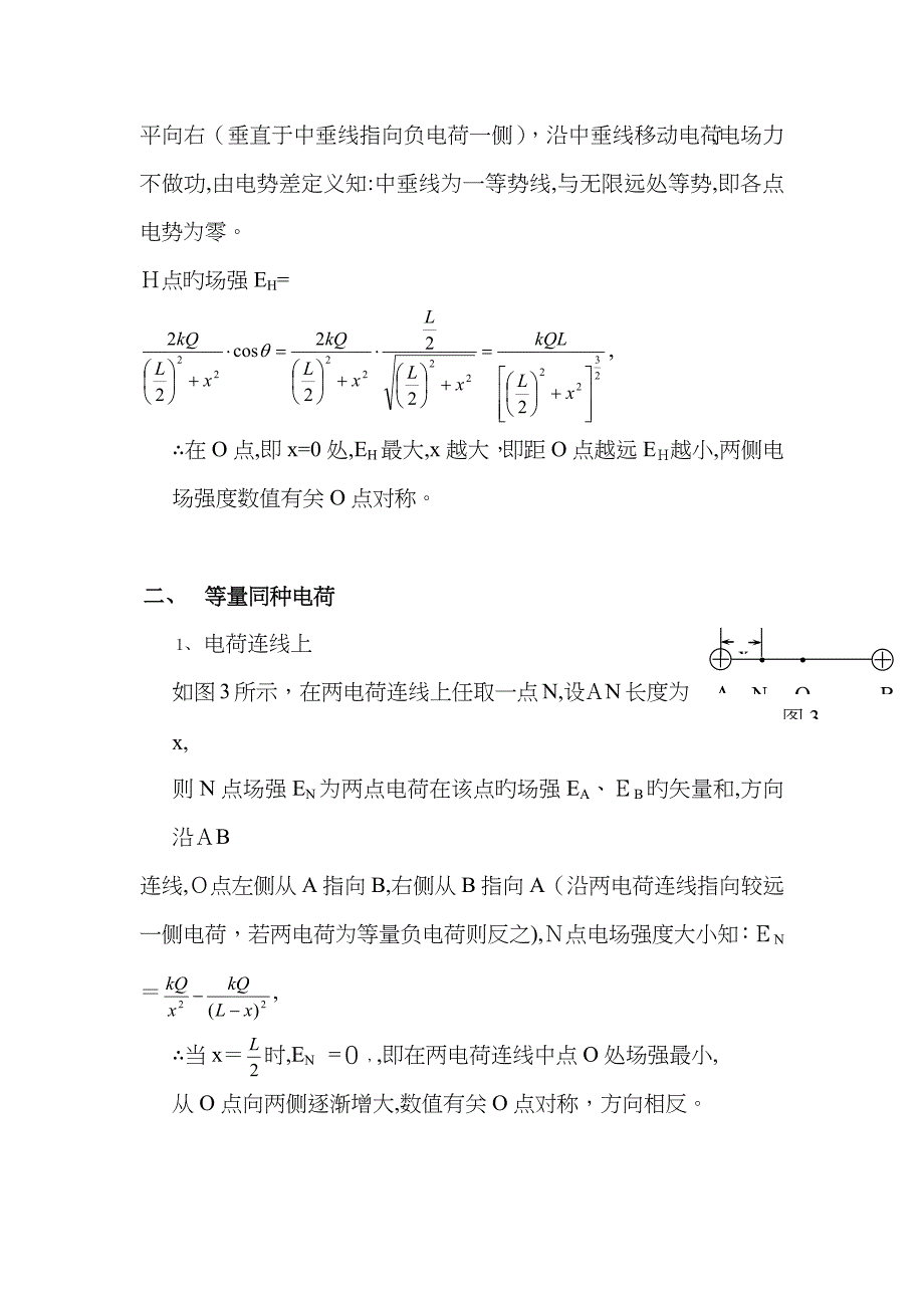 两等量同种(异种)电荷场强分布特点_第2页