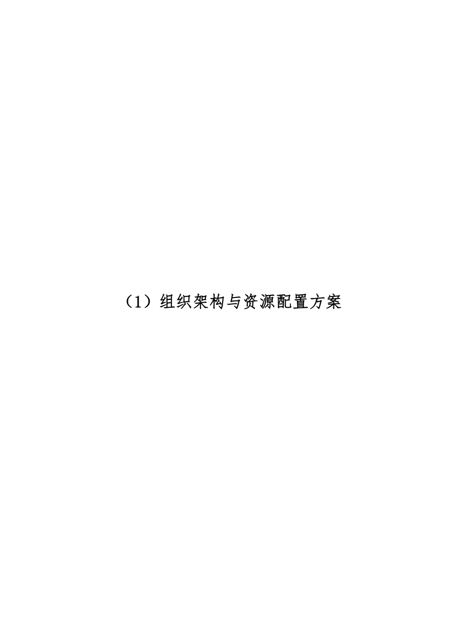组织架构与资源配置方案_第1页
