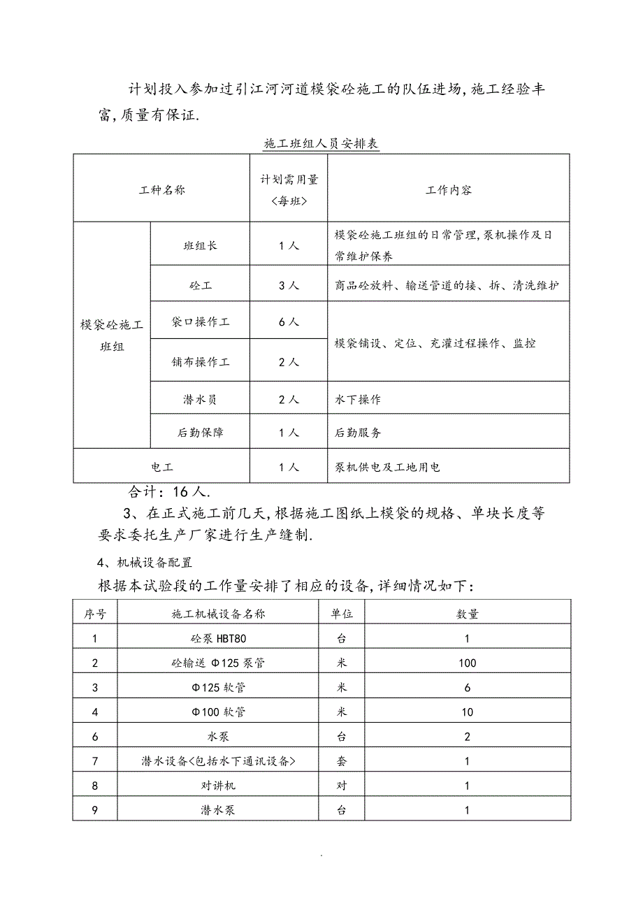 模袋混凝土施工组织方案_第2页