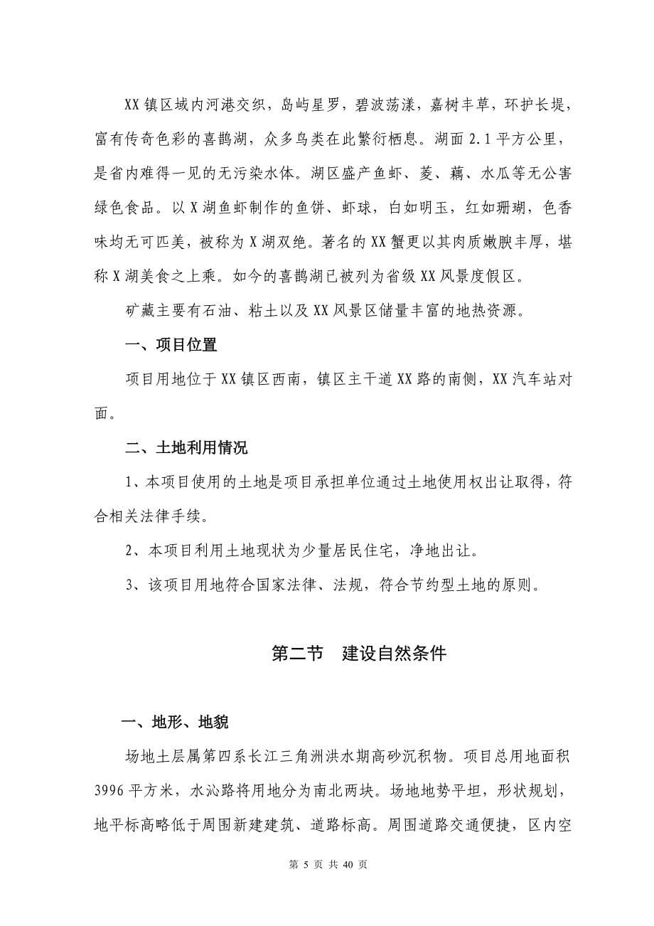 xx镇商业街项目可行性策划书.doc_第5页