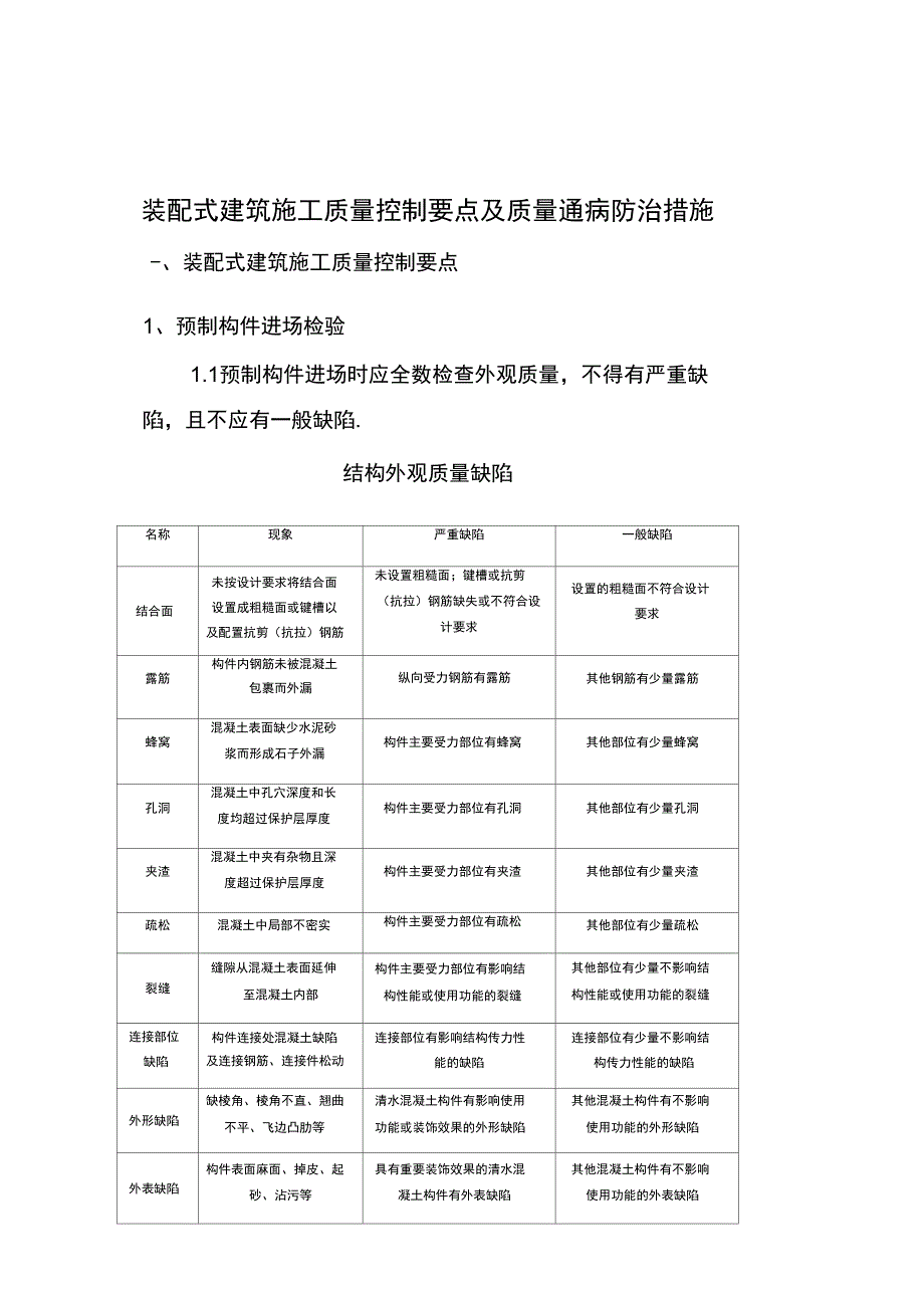 装配式建筑施工质量控制要点及质量通病防治措施完整_第2页