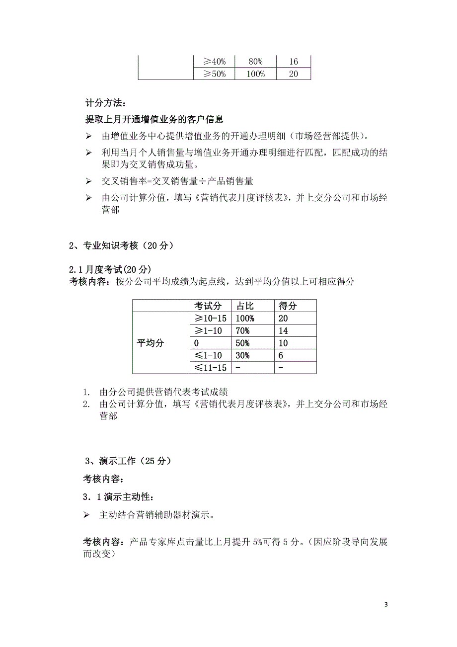 公司企业销售管理营销代表管理及考核办法_第3页