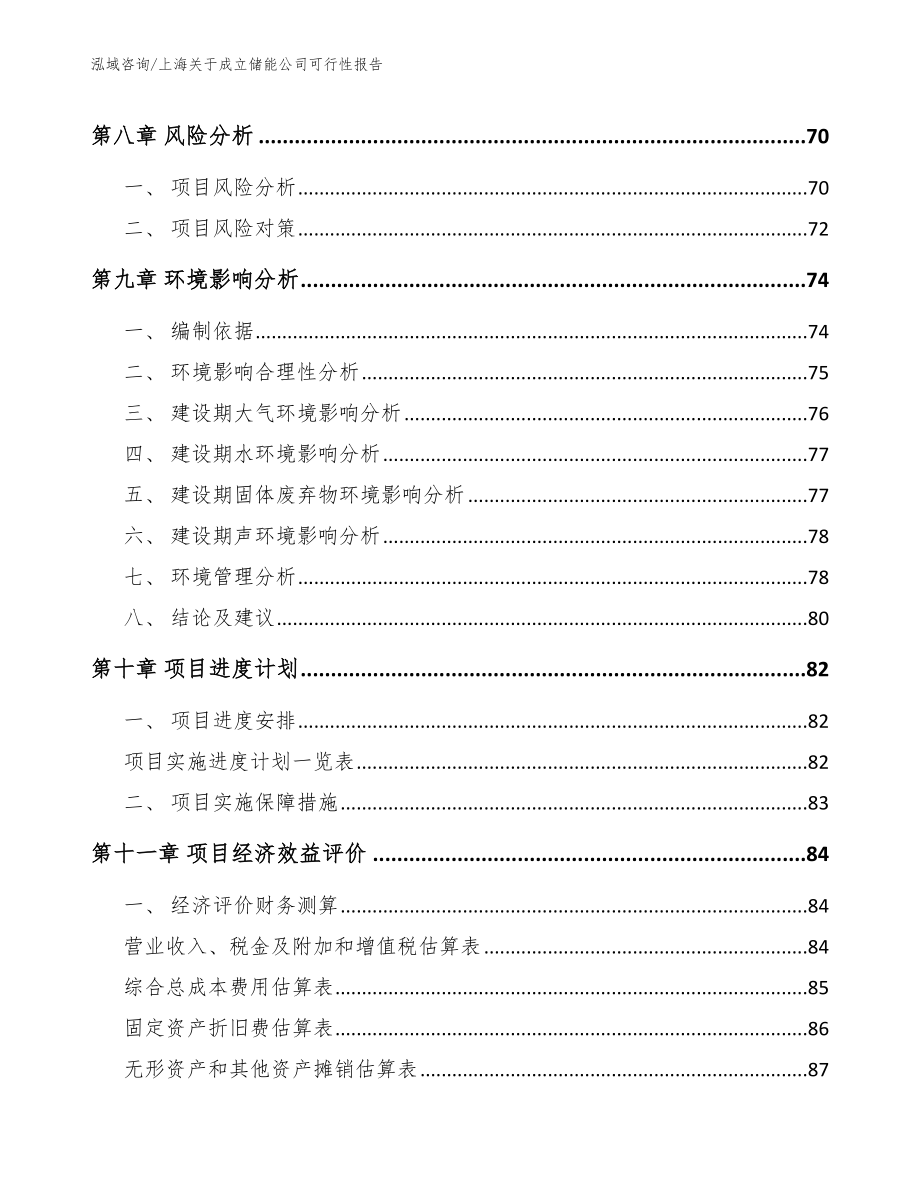 上海关于成立储能公司可行性报告模板范文_第4页