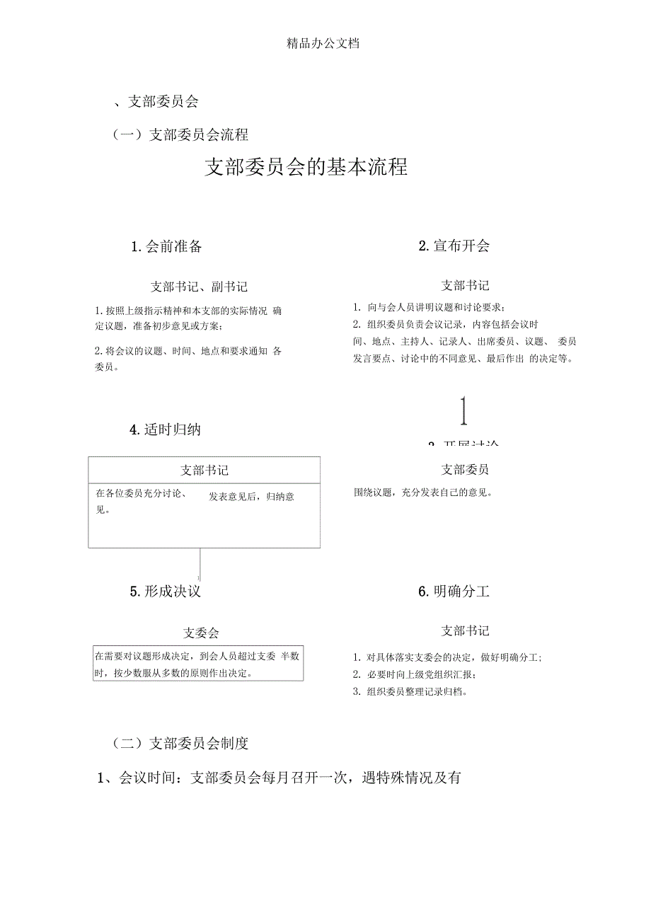 三会一课制度内容流程_第3页